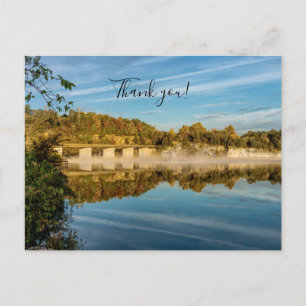 Herbstlicher Glanz Lake Springfield Danke Postkarte
