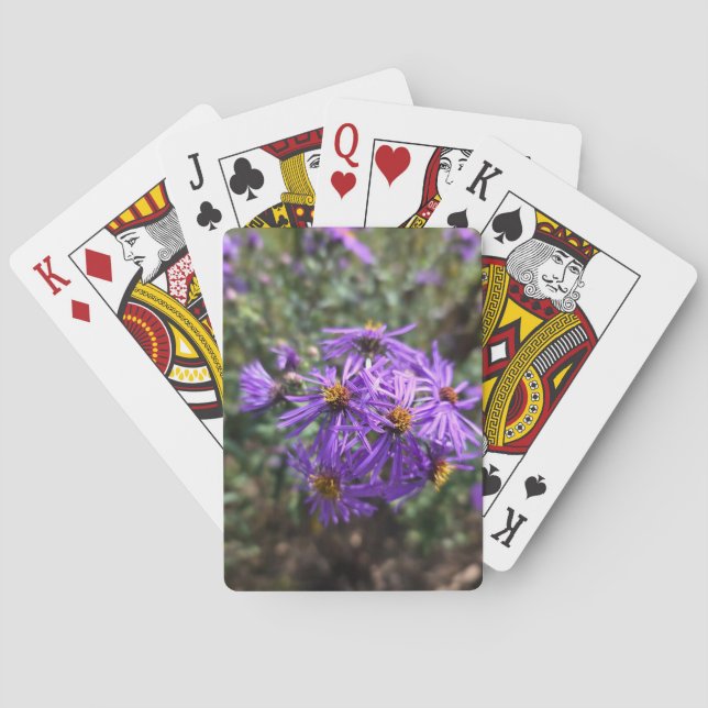 Herbstlicher Purpurglanz Spielkarten (Rückseite)