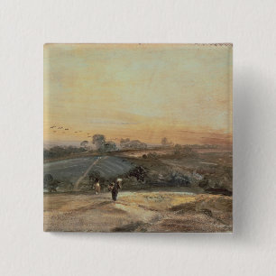 Herbstlicher Sonnenuntergang John Constables Button