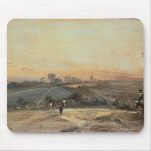 Herbstlicher Sonnenuntergang John Constables Mousepad