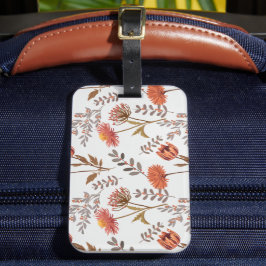 Herbstliches Blütenmosaik Gepäckanhänger