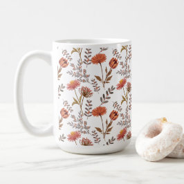 Herbstliches Blütenmosaik Kaffeetasse