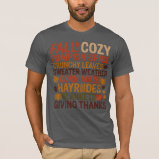 Herbstliches Cozy Pumpkin Spice Autumn-Shirt T-Shirt