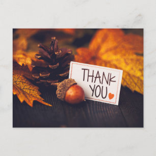 Herbstliches Erntedank-Fotografie Kürbis-Fotografi Postkarte