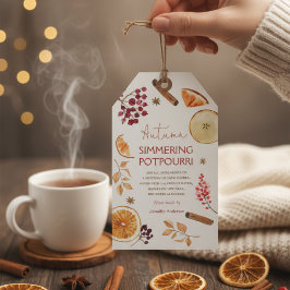 Herbstliches simmerndes Potpourri Geschenkanhänger