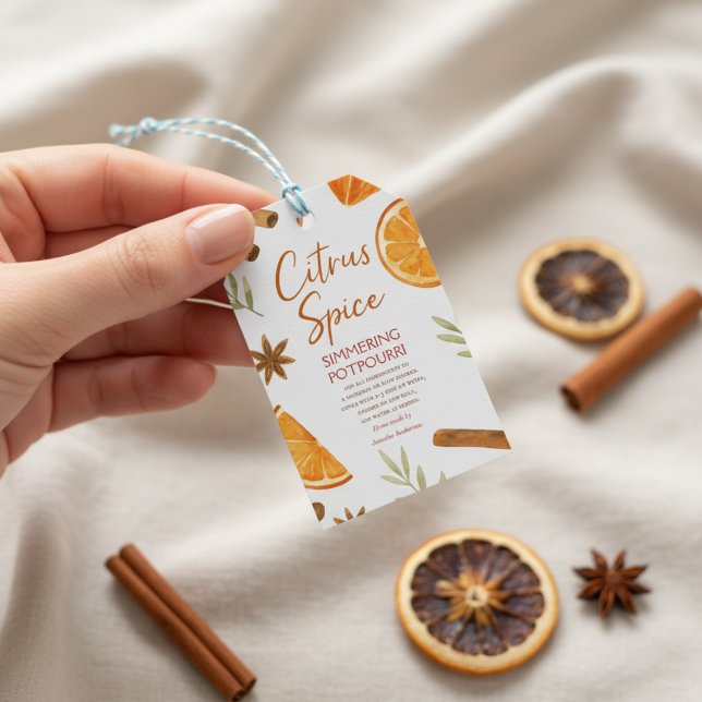 Herbstliches simmerndes Potpourri Geschenkanhänger (Von Creator hochgeladen)