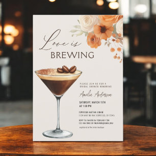 HerbstLiebe ist Brewing Martini Brautparty Einladung