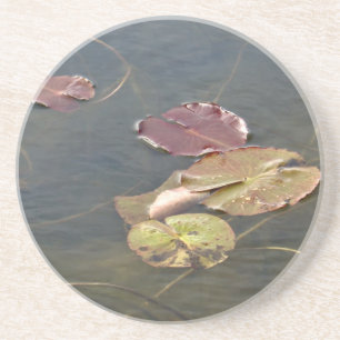 Herbstlilypads Sandstein Untersetzer