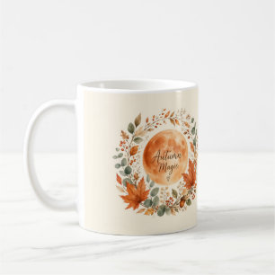 Herbstmagie Mond Botanischer Kaffeebecher Kaffeetasse