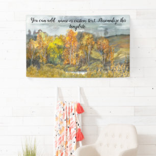 Herbstmalerei Aquarell 300 Banner