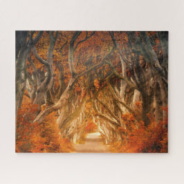 Herbstmapfelwald fällt Wälder Blätter Puzzle
