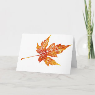 "Herbstmaple #2" Ländergrüßkarte Karte