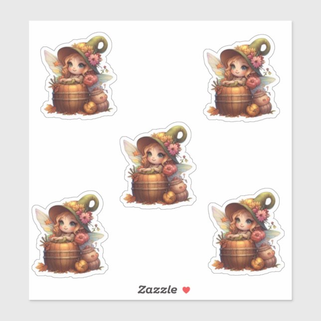 Herbstmärchen ai art Set Custom-Cut Vinyl Sticker (Blatt)