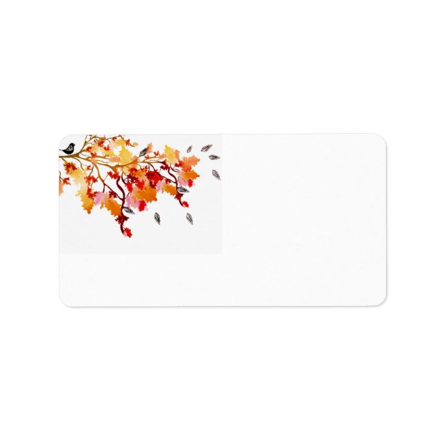 Herbstmarke Adressaufkleber (Vorne)