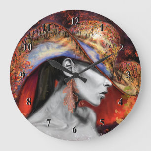 Herbstmaueruhr Große Wanduhr