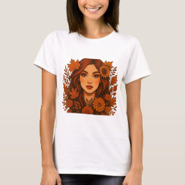 Herbstmaus - Frauen mit Herbstgeburten Blume T-Shirt
