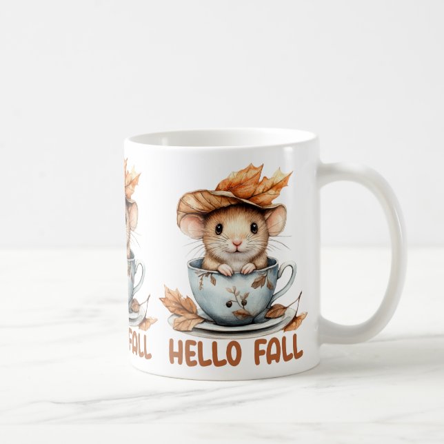Herbstmaus-Kaffeetasse Kaffeetasse (Rechts)
