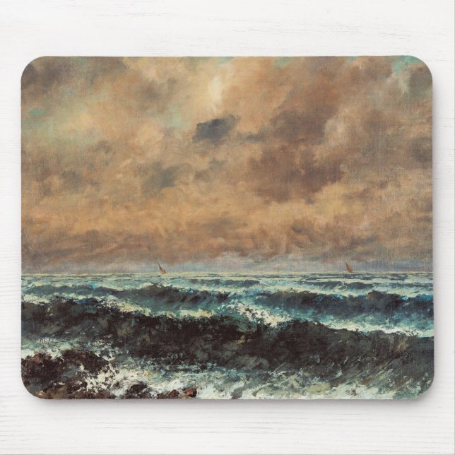 Herbstmeer - Gustave Courbet Mousepad (Vorne)