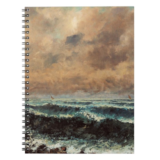 Herbstmeer - Gustave Courbet Notizblock (Vorderseite)