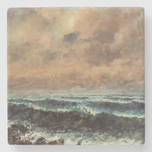 Herbstmeer - Gustave Courbet Steinuntersetzer