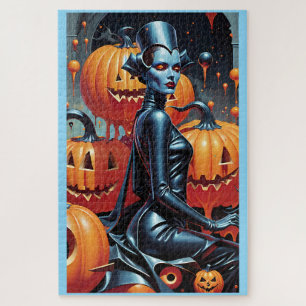 Herbstmode-Wochenende-Hexenkönigin Puzzle