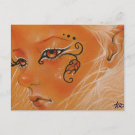 Herbstmuschelgesicht Postkarte
