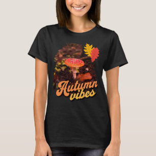 Herbstmuscheln, roter Pilz T-Shirt
