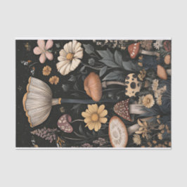 Herbstmuscheln und Blume fallen fallen Seidenpapier