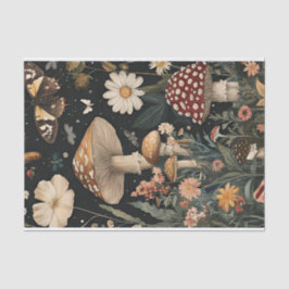 Herbstmuscheln und Blume fallen fallen Seidenpapier