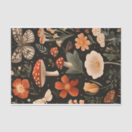 Herbstmuscheln und Blume fallen fallen Seidenpapier