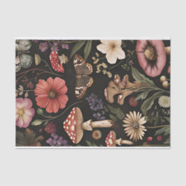 Herbstmuscheln und Blume fallen fallen Seidenpapier