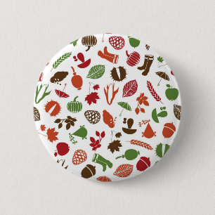 Herbstmuster Button
