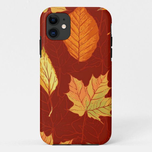 Herbstmuster Case-Mate iPhone Hülle (Rückseite)