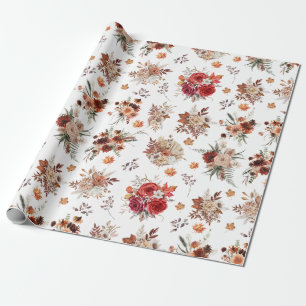Herbstmuster der Wasserfarben Geschenkpapier