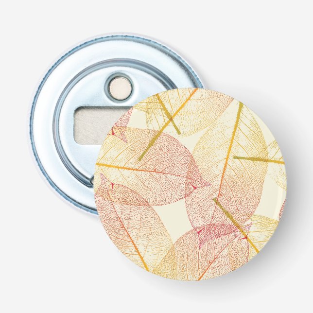 Herbstmuster Flaschenöffner (Vorderseite)