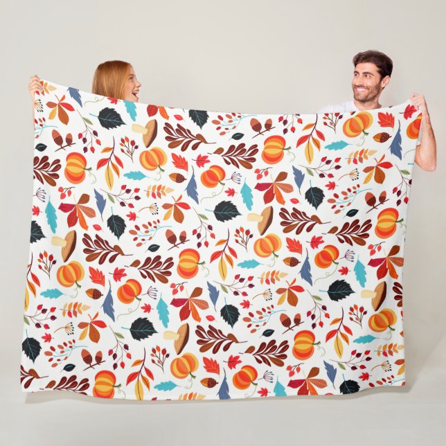 Herbstmuster Fleece Blanket (Beispiel)