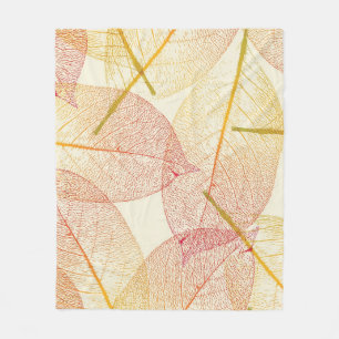 Herbstmuster Fleecedecke
