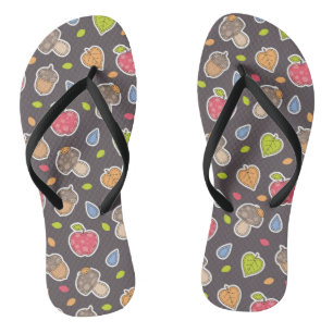Herbstmuster Flip Flops