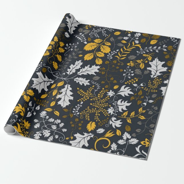 Herbstmuster Geschenkpapier (Ungerollt)