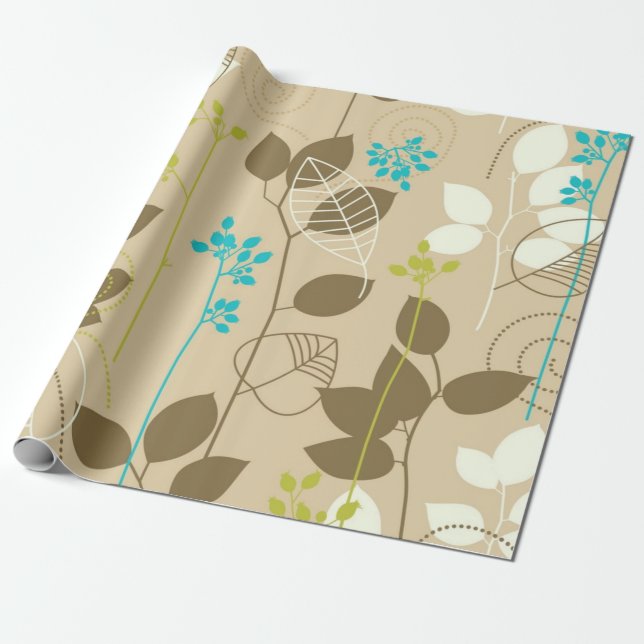 Herbstmuster Geschenkpapier (Ungerollt)