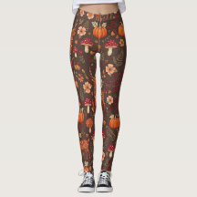 Herbstmuster-Leggings