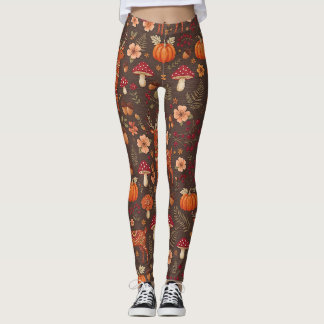 Herbstmuster-Leggings Leggings