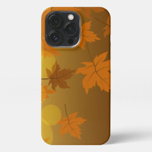 Herbstmuster mit abfallenden Ahorn-Blätter und Buc iPhone 13 Pro Hülle