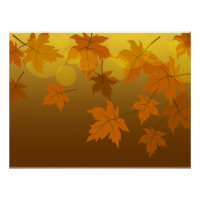 Herbstmuster mit abfallenden Ahorn-Blätter und Buc