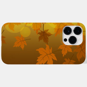 Herbstmuster mit fallenden Ahornblättern und Bokeh Case-Mate iPhone 14 Pro Max Hülle