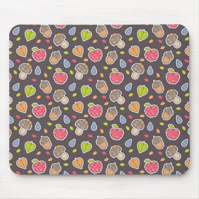Herbstmuster Mousepad (Vorne)