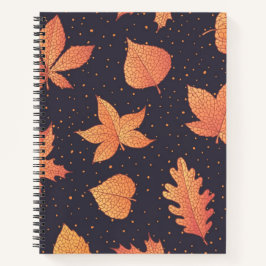 Herbstmuster Notizbuch