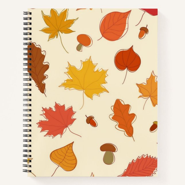 Herbstmuster Notizbuch (Vorderseite)