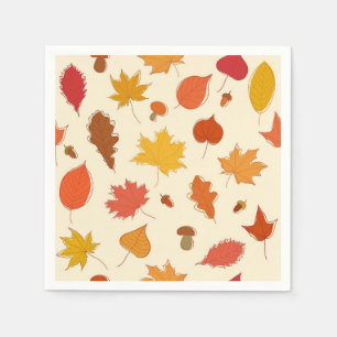 Herbstmuster Serviette