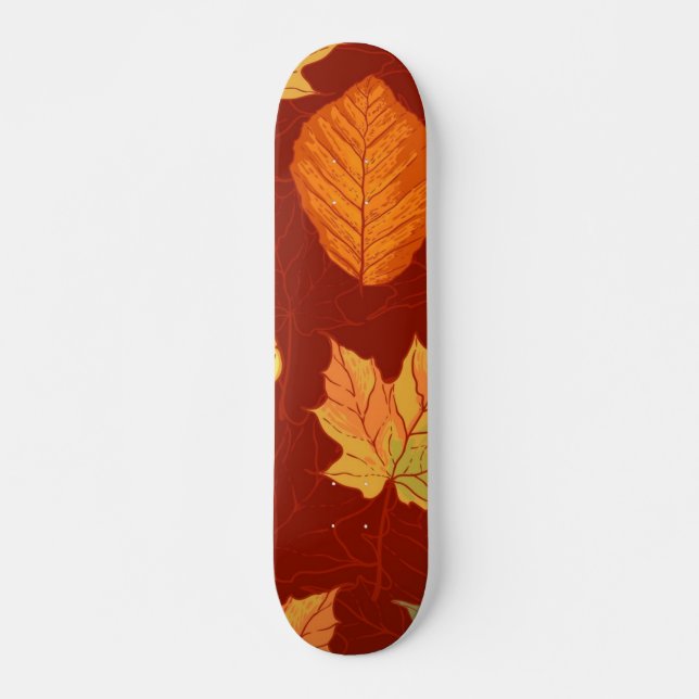 Herbstmuster Skateboard (Vorne)